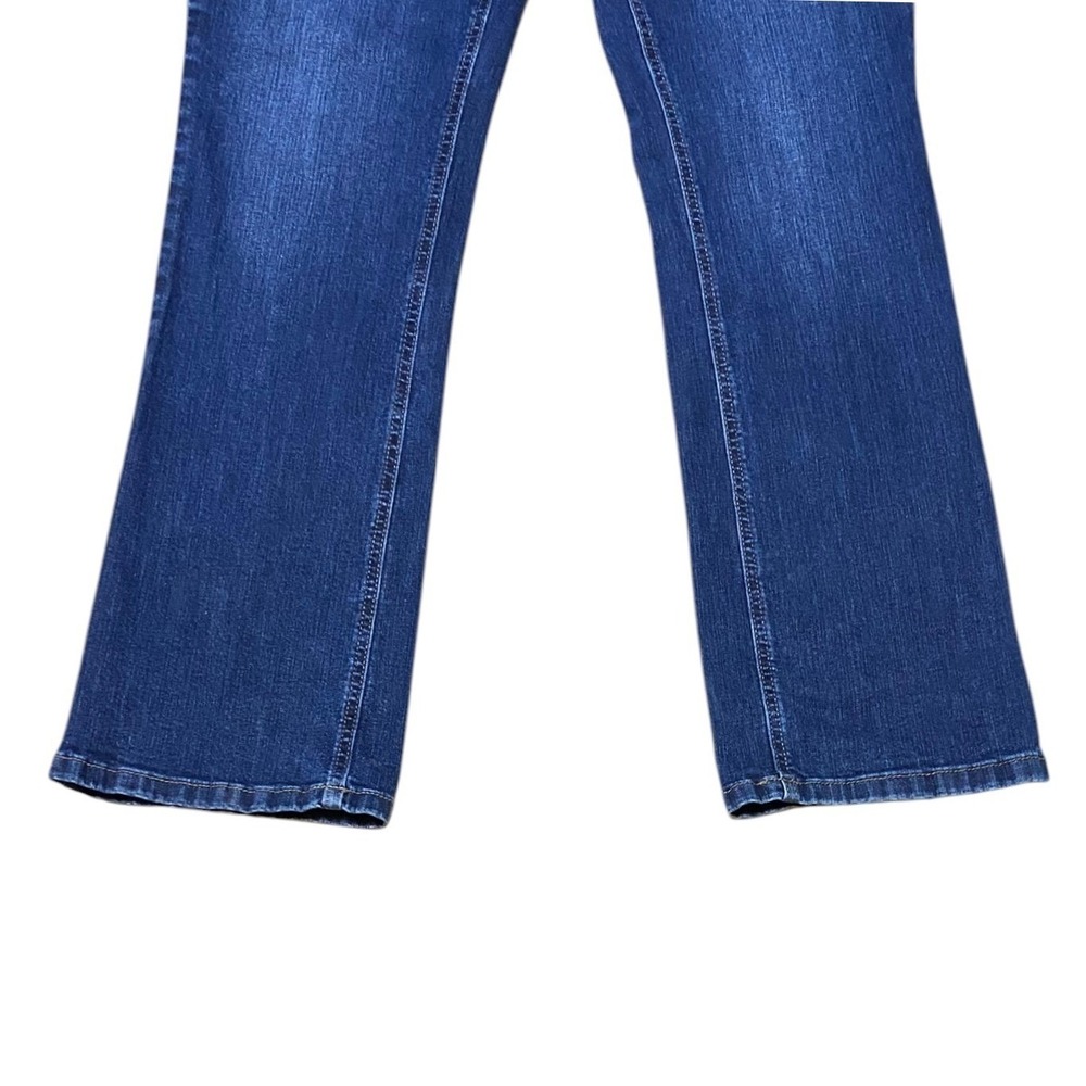 Maurices Classic Slim Boot Mid Rise Dark Wash Denim Blue Western Jeans Size 12 R - Picture 10 of 12